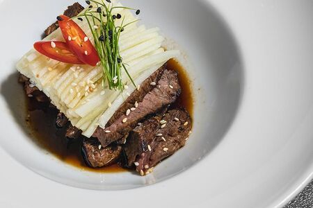 Мраморная говядина в корейском стиле