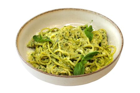 Паста с индейкой и соусом Песто