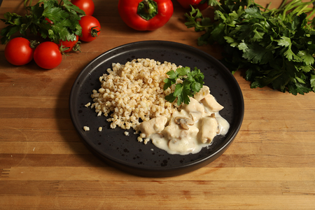 Кальмары в сливочном соусе