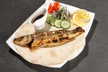 Сибас на гриле