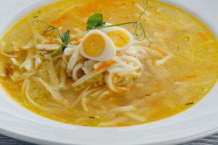 Суп-лапша с куриным филе