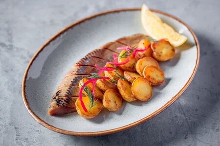 Сельдь домашнего посола с картофелем