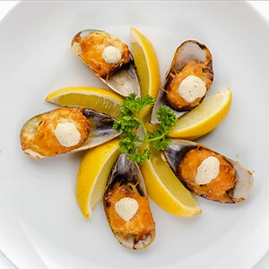 Запеченные мидии