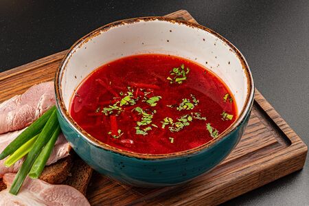 Борщ с телятиной 