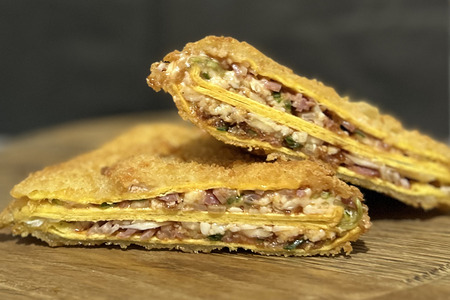 Кесадилья с беконом