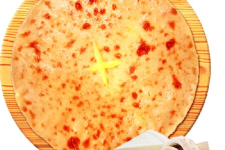 Пирог с сыром и грибами