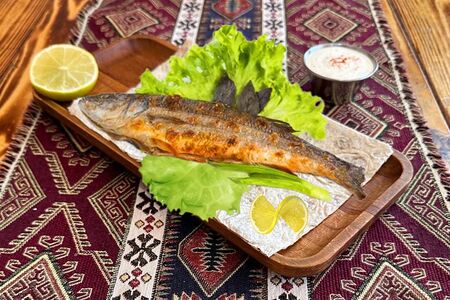 Сибас на углях