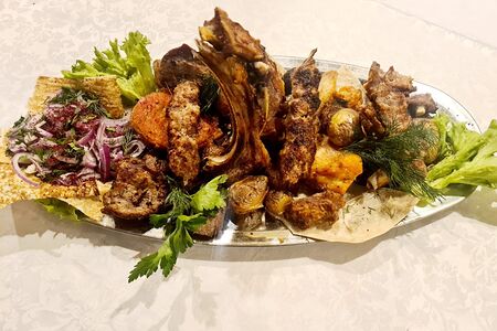 Ассорти из шашлыков по-хански