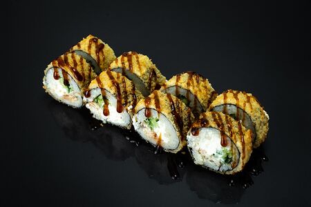 Жареный с угрём