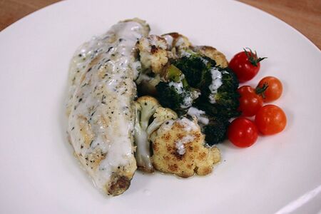 Филе Сибаса в кокосовом молоке