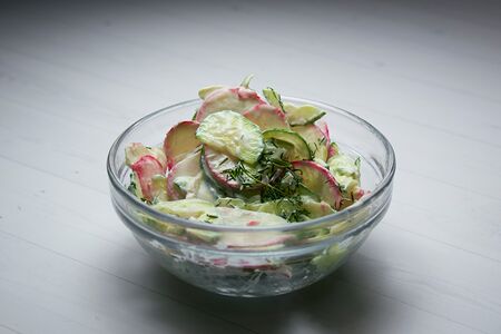 Редис и огурец