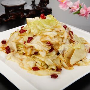 Острая обжаренная капуста