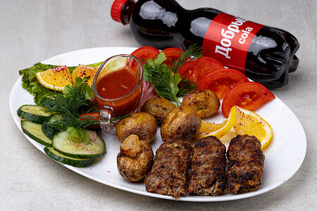 Комбо №3 Люля-кебаб из свинины и Добрый Кола