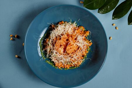 Паста Птитим с морепродуктами