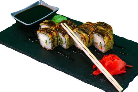 Жареный с мидиями темпура