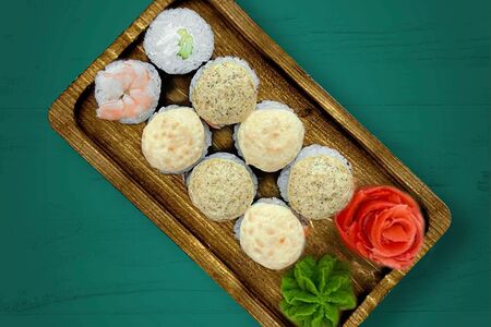 Запеченный с креветкой