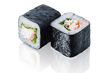 Острый ролл с крабом