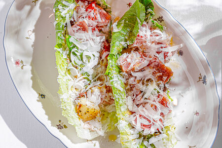 Романо, тунец, пармезан