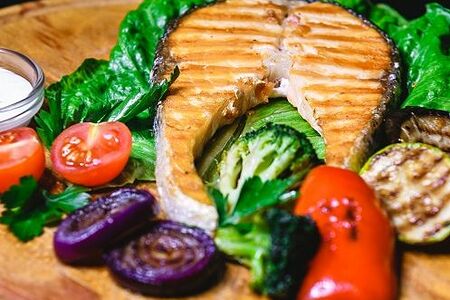 Лосось гриль