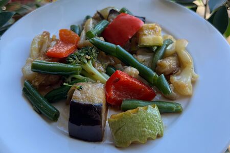 Овощи в соевом соусе