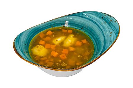 Гречневый суп постный с картофельными клецками