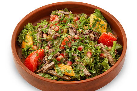 Грузинский салат с говядиной