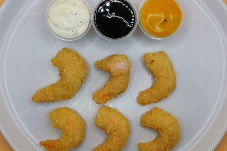 6 креветок в панировке