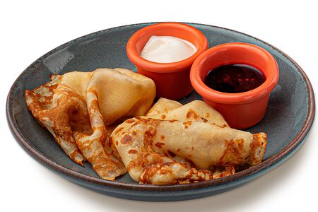 Блины с ветчиной и сыром