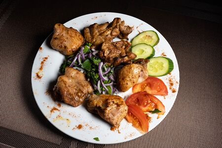 Шашлык из куриной грудки