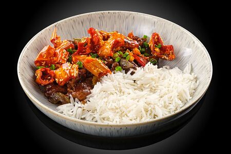 Свинина Гунг Бао с рисом