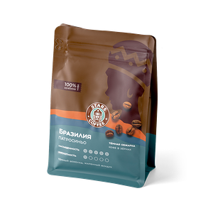 Кофе Бразилия Патросинио Темная в зернах
