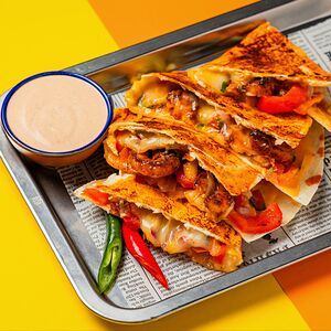 С креветками баффало