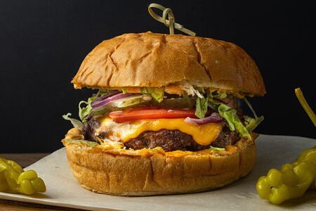 Бургер с говядиной 