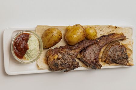 Шашлык из бараньей корейки