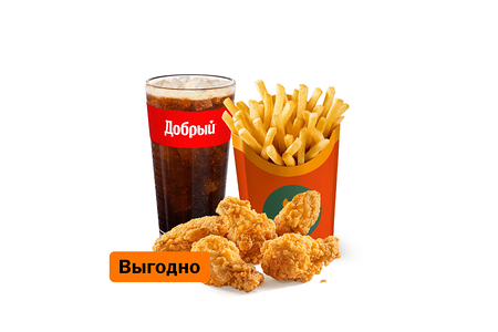 Куриные крылышки (5 шт.) Большой Комбо