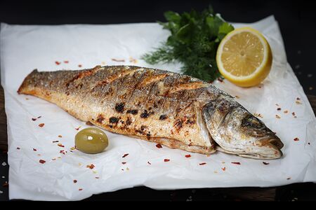 Сибас на углях