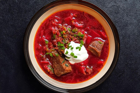 Борщ с говядиной