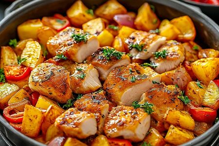 Джиз-быз с курицей