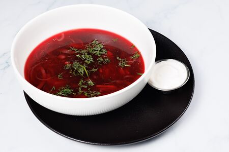 Борщ с курицей