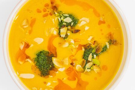 Кукурузный суп с креветками 