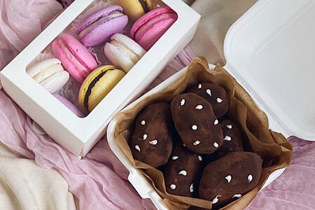 Набор-комбо Nº14 Пирожных Картошка и ассорти макарун