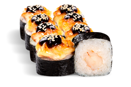 Ролл Вулкан с креветками