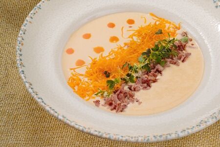 Сырный крем-суп с беконом