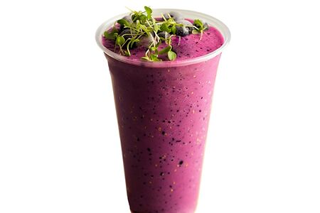 Смузи Черника-шпинат-протеин без сахара