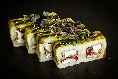 Зеленый дракон ролл