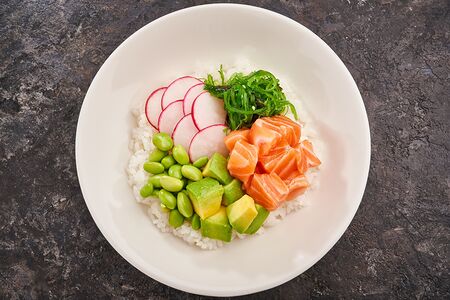 Боул с лососем