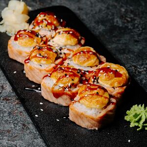 Ролл XL в лососе с курицей