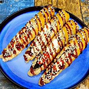 Стрипс ролл с крабом 