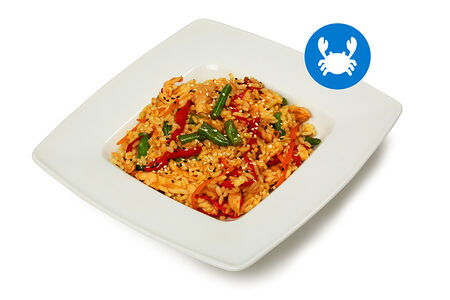 Тяхан с морским коктейлем