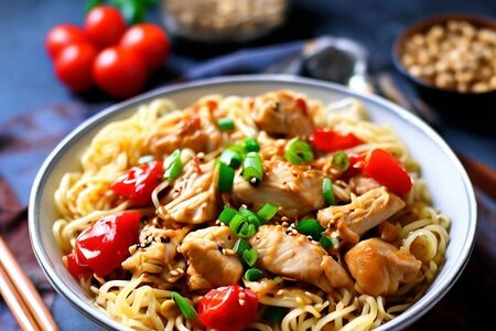 Китайская лапша со свининой